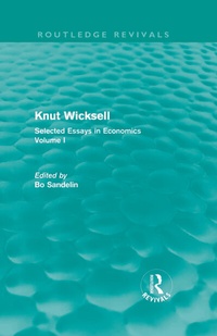 Enlarge image Cover: Knut Wicksell (Routledge Revivals) - Routledge