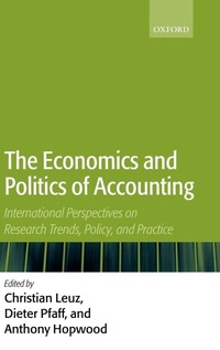 Enlarge image Cover: The Economics and Politics of Accounting - Oxford University Press