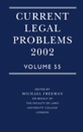 Cover: Current Legal Problems: v.55 - Oxford University Press