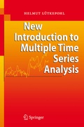 Cover: New Introduction to Multiple Time Series Analysis - Springer
