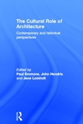 Cover: The Cultural Role of Architecture - Routledge