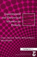 Cover: Experimental and Theoretical Advances in Prosody - Psychology Press Ltd