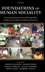 Cover: Foundations of Human Sociality - Oxford University Press
