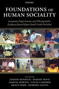 Cover: Foundations of Human Sociality - Oxford University Press