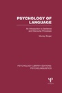 Cover: Psychology of Language (PLE: Psycholinguistics) - Psychology Press Ltd