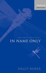 Cover: Structuring Sense: Volume 1: In Name Only - Oxford University Press