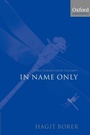 Cover: Structuring Sense: Volume 1: In Name Only - Oxford University Press