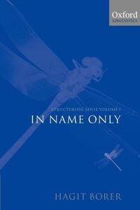 Enlarge image Cover: Structuring Sense: Volume 1: In Name Only - Oxford University Press