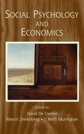 Cover: Social Psychology and Economics - Psychology Press