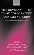 Cover: The Governance of Close Corporations and Partnerships - Oxford University Press