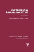 Bild: Experimental Psycholinguistics (PLE: Psycholinguistics) - Psychology Press Ltd