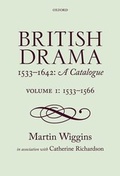Cover: British Drama 1533-1642: A Catalogue - Oxford University Press