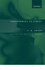 Cover: Prolegomena to Ethics - Oxford University Press