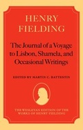 Cover: Henry Fielding - The Journal of a Voyage to Lisbon, Shamela, and Occasional Writings - Oxford University Press