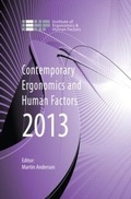 Cover: Contemporary Ergonomics and Human Factors 2013 - Taylor & Francis