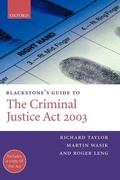 Bild: Blackstone's Guide to the Criminal Justice Act 2003 - Oxford University Press