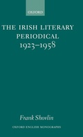Cover: The Irish Literary Periodical 1923-58 - Oxford University Press