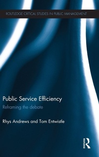 Enlarge image Cover: Public Service Efficiency - Routledge