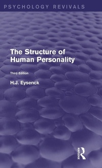 Enlarge image Cover: The Structure of Human Personality (Psychology Revivals) - Routledge