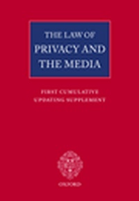 Abbildung von: The Law of Privacy and the Media - Oxford University Press