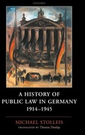 Cover: A History of Public Law in Germany 1914-1945 - Oxford University Press