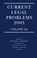 Cover: Current Legal Problems: v.56 - Oxford University Press