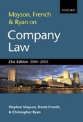 Cover: Mayson, French and Ryan on Company Law 2004-2005 - Oxford University Press