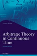 Cover: Arbitrage Theory in Continuous Time - Oxford University Press