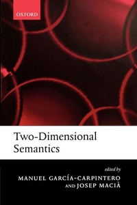 Enlarge image Cover: Two-Dimensional Semantics - Oxford University Press