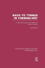 Cover: Back to 'Things in Themselves' - Routledge