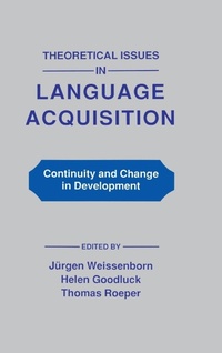 Abbildung von: Theoretical Issues in Language Acquisition - Psychology Press