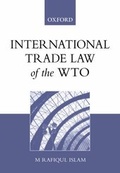 Cover: International Trade Law of the WTO - OUP Australia and New Zealand