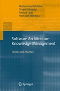 Cover: Software Architecture Knowledge Management - Springer