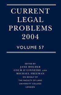Enlarge image Cover: Current Legal Problems - Oxford University Press