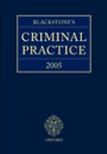 Cover: Blackstone's Criminal Practice 2005 - Oxford University Press