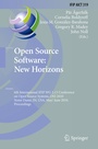 Cover: Open Source Software: New Horizons - Springer
