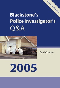 Abbildung von: Blackstone's Police Investigator's Q&A 2005 - Oxford University Press