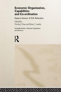 Cover: Economic Organization, Capabilities and Coordination - Routledge