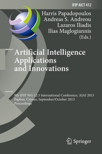 Enlarge image Cover: Artificial Intelligence Applications and Innovations - Springer