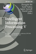Cover: Intelligent Information Processing V - Springer