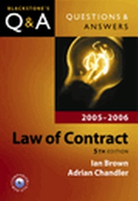 Abbildung von: Law of Contract 2005-2006 - Oxford University Press