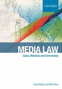 Enlarge image Cover: Media Law - OUP Australia and New Zealand