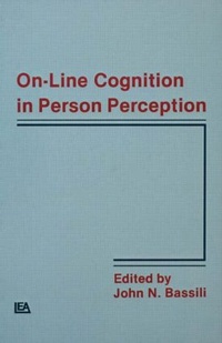 Bild vergrößern Bild: On-line Cognition in Person Perception - Psychology Press
