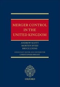 Enlarge image Cover: Merger Control in the United Kingdom - Oxford University Press