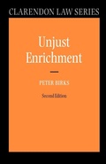 Cover: Unjust Enrichment - Oxford University Press