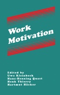Cover: Work Motivation - Psychology Press