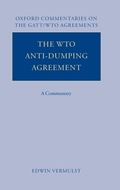Cover: The WTO Anti-Dumping Agreement - Oxford University Press