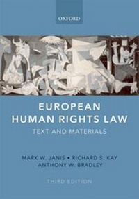 Enlarge image Cover: European Human Rights Law - Oxford University Press