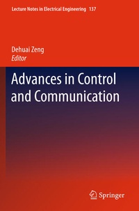 Enlarge image Cover: Advances in Control and Communication - Springer