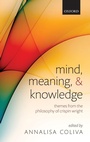 Cover: Mind, Meaning, and Knowledge - Oxford University Press
